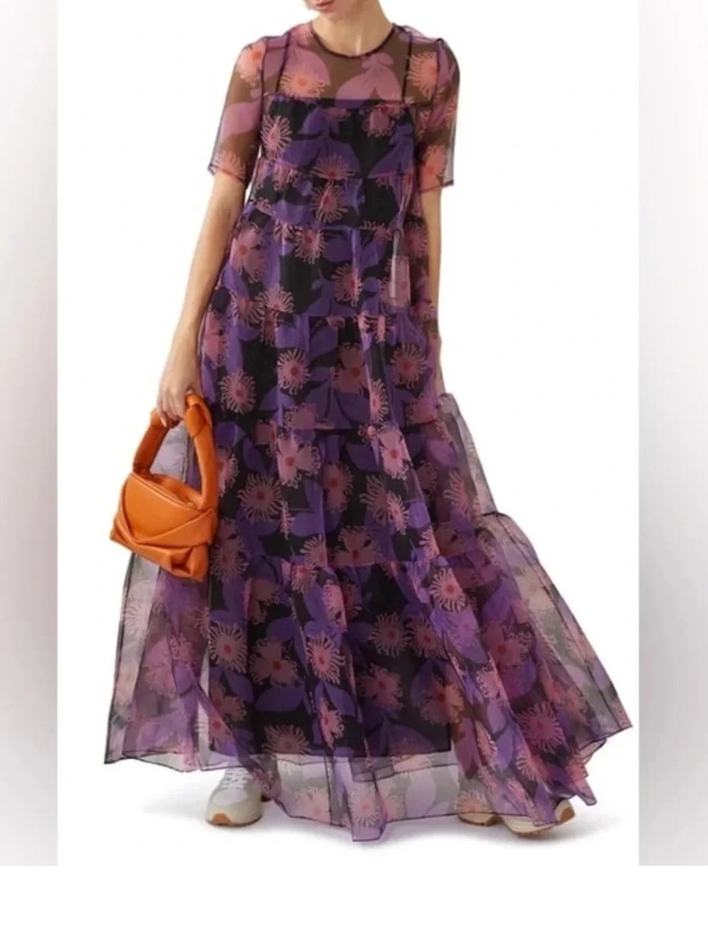 STAUD Hyacinth Maxi Dress - Quartz Acid Floral